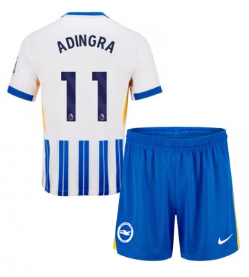 Brighton Simon Adingra #11 Domácí dres komplet pro Děti 2024-25 Krátkým Rukávem (+ Krátké kalhoty)
